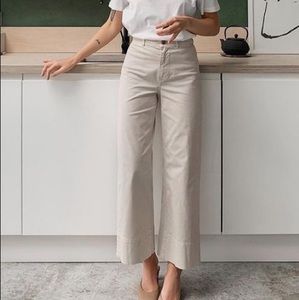 Everlane The Lightweight Wide Leg Crop Chino Pants